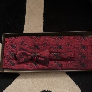 Neiman Marcus cumberbun and bow tie
